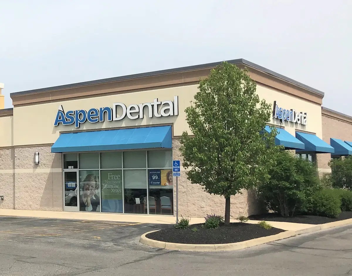 Eastlawn Retail strip mall, new building construction in Marion, Ohio