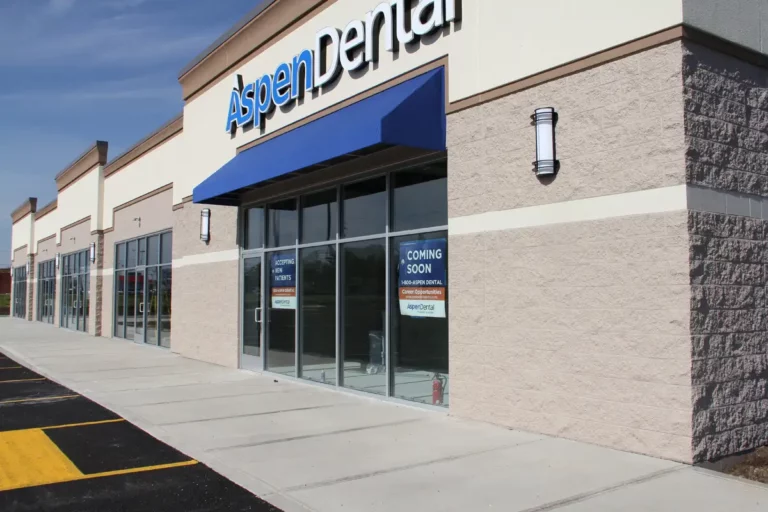 Eastlawn Retail strip mall, new building construction in Marion, Ohio